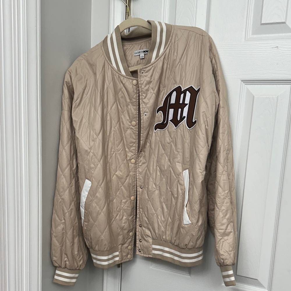Tan Quilted Bomber Jacket — Fashion Nova